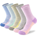 cuangya Women Crew Socks Athletic Cushioned Running Hiking 3-5 Pairs - color: 5 Pairs Ice Cream, size: 5-8