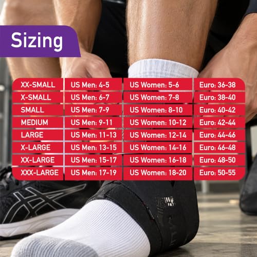 MUELLER Sports Medicine The One Ankle Brace Premium, Ankle Pain Relief Support for Men and Women, Ideal for Sprains, Strains, Arthritis, Black - size: 3X-Large (Pack of 1)