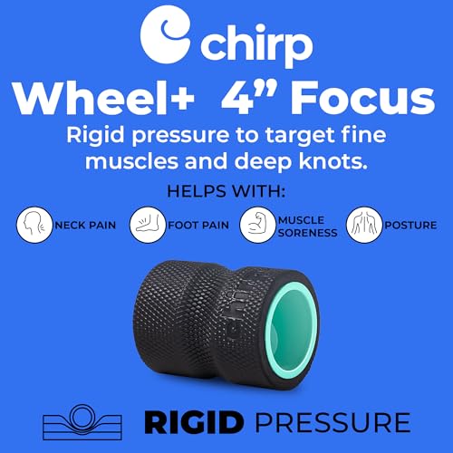 Chirp Wheel+ Foam Roller, Back & Neck Pain Relief, Mint 4-Inch - size: 4" - Focus