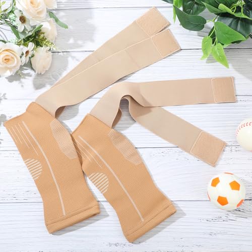 Tarpop 1 Pair Kids Ankle Brace Compression Support,Beige,Small - color: Beige, size: Small