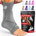 Sleeve Stars Ankle Brace Men & Women Support (Single/S:9"-10"/Gray) - color: Gray, size: Small