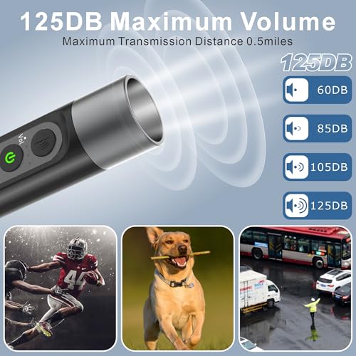 Electronic Whistle Highest IPX5 Maximum Sound 125db Battery 1000mAh Blue for Coaches Teacher, Sports Whistle - color: Black