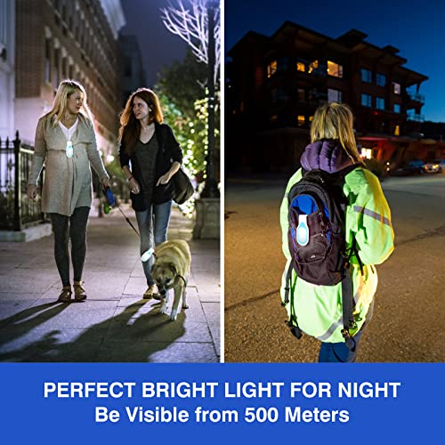 Nurse Lights for Night Shift Rechargeable Nursing Night Light Clip on Hands Free LED Flashlights for Walking Running Pets Outdoor Emergency (Blue) - color: Blue