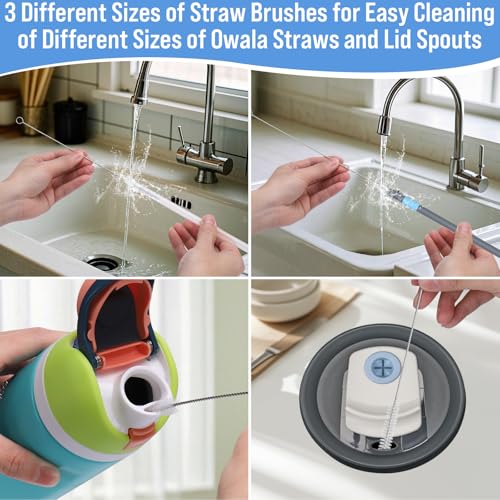 XANGNIER Water Bottle Cleaner Brush Set for Owala 24oz/32oz/40oz Cup,5 Pcs - size: 5 pack