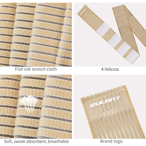 EULANT 180cm Elastic Legs Support Brace,Adjustable Compression Leg Wraps - color: Beige, size: 180cm