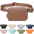 Fanny Belt Bag Waist Pack Crossbody Bags Bum Bag for Running Hiking Travel Workout Adjustable Strap for Women-brown - color: brown