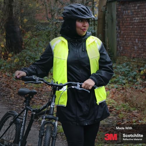Salzmann Reflective Running Vest | Lightweight, Breathable Hi Vis Vest - size: Large