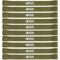 4KOR Fitness Resistance Loop Band Set, Perfect for Crossfit, Yoga, Physical Therapy, and Booty Building - color: Set of 10 Extra Thick 1.0” wide/Tan