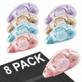 MARCADORUS Glue Tape Roller, Double Sided Scrapbook Tape, 208 Ft Total - size: 26 Ft x 0.31 In : 8 Pack