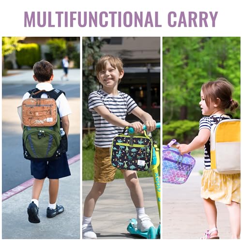 Genteen Kids Insulated Lunch Box for Boys Girls,Back to School,Office - color: P-1pk Mermaid