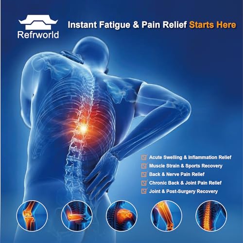 Long-Lasting Cold Ice Pack Wrap for Injuries Reusable Gel for Lower Back, Cold Packs Wrap for Shoulder, Knee, Elbow, Hip, Leg, Soft Cold Compress—2 Straps Securely Wrap Around Key Pain Areas