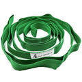 Stretching Strap Yoga Strap with Loops for Physical Therapy, Non-Elastic - color: Dark Green