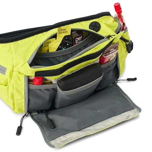 USWE Zulo Hydration Hip Pack - with Organizer and Side Pockets, Bounce Free Hip Belt (Crazy Yellow, 6L) - color: Crazy Yellow, size: 6L