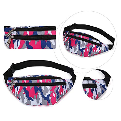 Fanny Pack for Men & Women, Fashion Waterproof Waist Packs with Adjustable Belt, Casual Bag Bum Bags for Travel Sports Running. - color: M-Gray