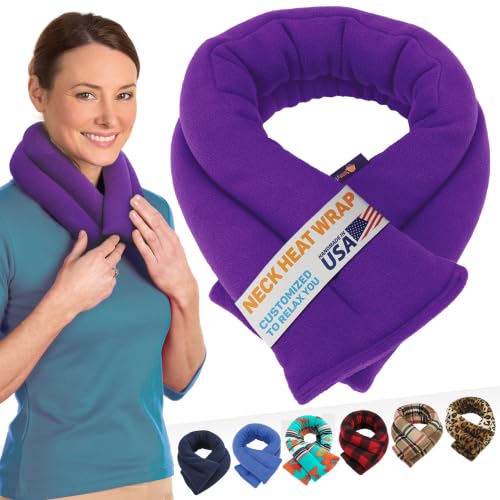 SunnyBay Microwavable Heating Pad, Neck and Shoulder Wrap, 26 inch, Purple - color: Purple
