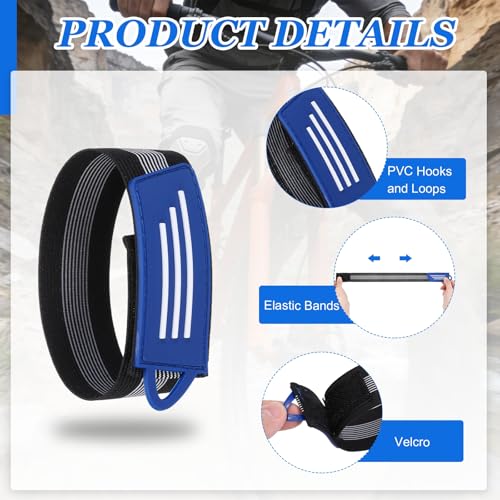 Bike Pant Leg Strap - color: Blue/Green