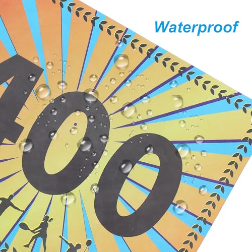 PATIKIL Tearproof Running Bib Numbers, Wheat Ears Waterproof Race Competitor Numbers with Safety Pin for Marathon Sports Game Competition Runner - style: 1-400