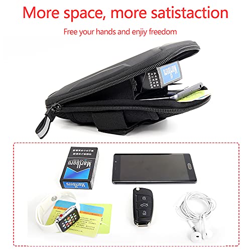 Dxyufazhe Outdoor Sports Multifunctional Armband Waterproof Running Sports Fitness Mobile Arm Bag, Compatible with iPhone 15 Pro Max 15 XS XR 8, Galaxy S25 S20 S10 Plus for Men & Women (Silver)