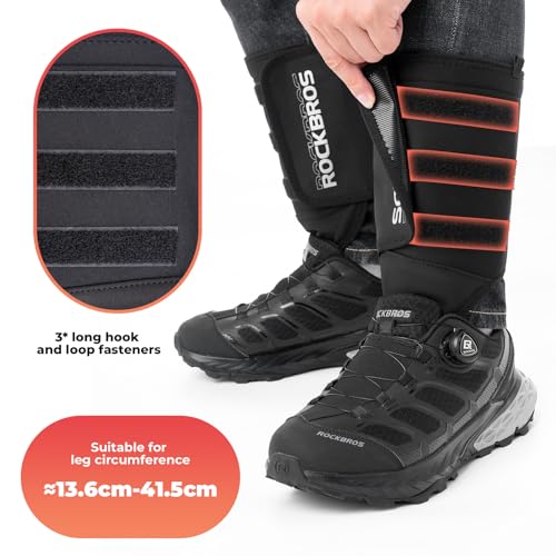 ROCKBROS Winter Ankle Brace for Women Men Ankle Compression Sleeve Support Adjustable Ankle Wrap for Cycling Riding Motorcycle