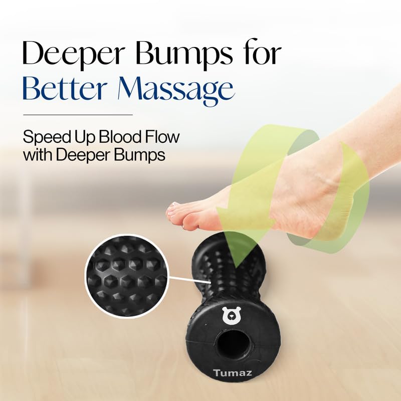 Tumaz Foot Roller for Deep Tissue Massage & Reflexology - color: Foot Roller - Diamond
