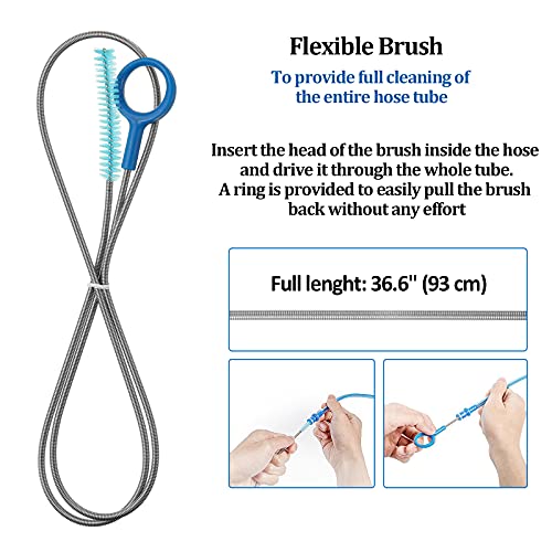 Patelai 2 Set 8 in 1 Reservoirs Hydration Bladder Cleaning Kit - color: Blue