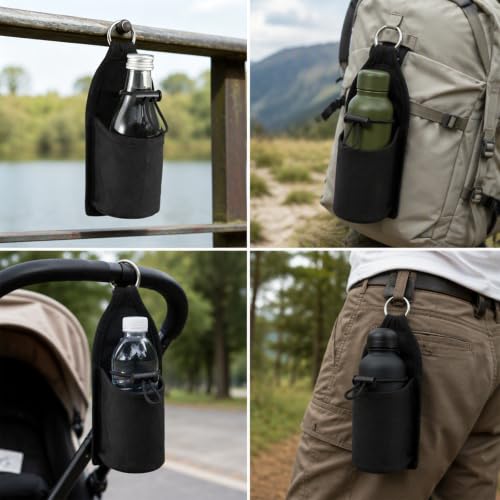 Beer Belt,Beer Holster, Beer Holder Drink Bottle Holder, Beer Gifts for Men - color: Black #2