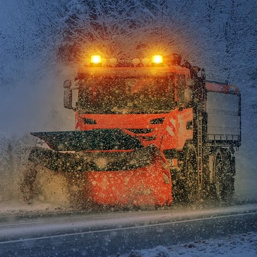 Magnetic Cordless Beacon Light,Amber Rechargeable Strobe Lights for Trucks,Portable Flashing Emergency Safety Warning Light for Postal Construction Vehicles Snowplow Golf Carts,Day/Night Visibility