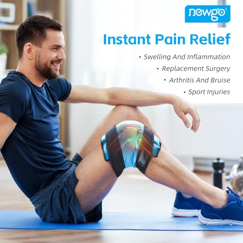 NEWGO Bundle of Knee Ice Pack and Hip Ice Pack Blue