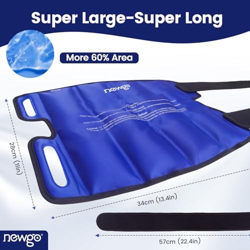 NEWGO Shin Splint Ice Pack, Cold Therapy for Leg & Elbow Injuries