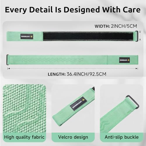 MANUEKLEAR Non-Slip Blood Flow Restriction Bands, BFR Booty Bands for Women - color: Green