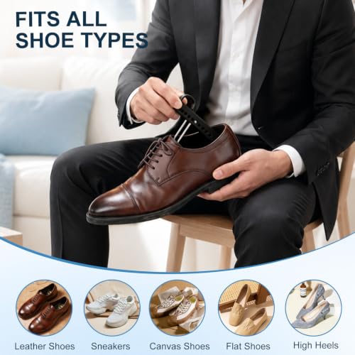 VZZNN 16 Pairs Plastic Shoe Stretcher Men, Adjustable Shoe Trees