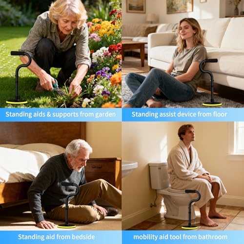 Standing Assist Devices Mobility Aids to Help Get up from Floor (Matte Black) - color: Matte Black
