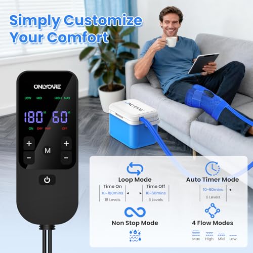 ONLYCARE Ice Machine for Knee After Surgery, Portable Cold Therapy Machine