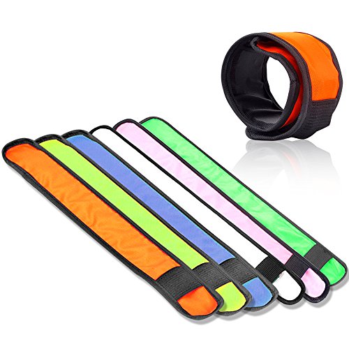 esonstyle 6 PCS LED Light Up Band Slap Bracelets - color: 6 pcs