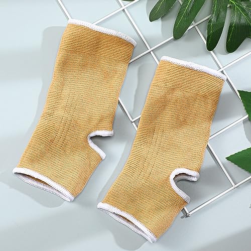 Haysandy 4 Pcs Kids Ankle Brace Support, Beige, 10-15 Years - color: Beige, size: 10-15 Years