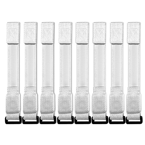 M.best 8pcs LED Light Up Bracelets Glow Flashing Wristbands Glow in The Dark Party Supplies for Wedding, Raves, Concert, Camping,Sporting Events, Party White - color: 8pcs White