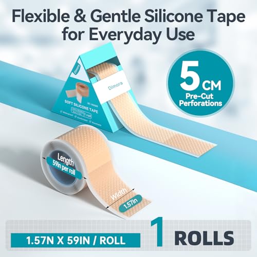 Dimora Silicone Tape 1 Roll, 1.6 x 59 Inch Each - color: Beige-Silicone Tape 1 Rolls
