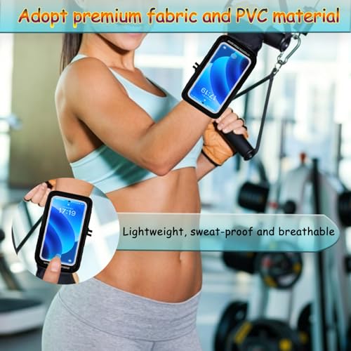 Wristband Phone Holder for Running, 3-Wear Running Armband with Card Slot