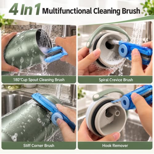 XANGNIER Water Bottle Cleaner Brush Set for Owala 64 oz Water Bottle,6 Pcs - size: 6 pack