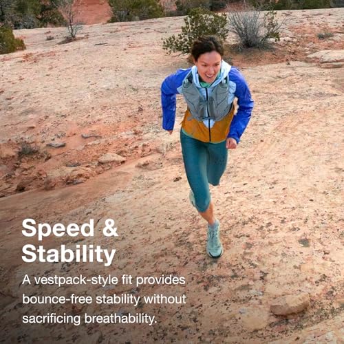 Osprey Duro LT Men's Running Hydration Vest with Hydraulics Soft Flasks - color: Phantom Grey/Toffee Orange