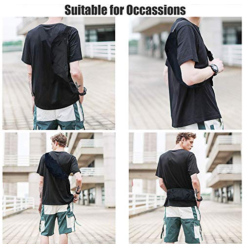 Waterproof Running Belt Bag Waist Pack,Sport Fanny Pack Pouch for Men Women,Runners Phone Holder for iPhone 17 16 15 14 13 12 11 Pro Max XS XR X 8 Plus Galaxy,Workout,Jogging,Exercise,GYM,Dog Walking
