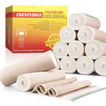 FRESINIDER Premium Elastic Bandage Wrap 6 Inch, 12 Pack, Hook and Loop - color: 12 Pack X 6 Inches