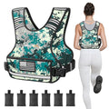 APEXUP Adjustable Weighted Vest, 4-10lb/12-18lb/20-32lb Vest with 6 Ironsand Weights and Large Pocket, Weight Vest for Men Women Strength Training, Running, Walking - color: Digital Camo, size: 4-10lbs