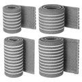 Geiserailie 4 Pcs Ice Pack Strap 4 Size Ice Belt Extender, Gray - color: Gray
