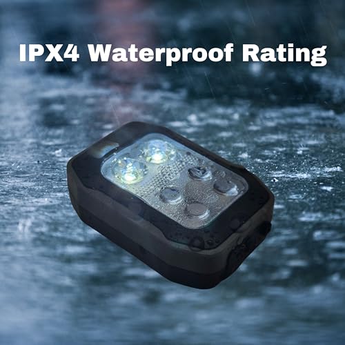 Running Light - Hands Free Powerful Mini High Visibility Safety Clip On Rechargeable LED Light for Night Running Jogging Walking Hiking, 1 Pack