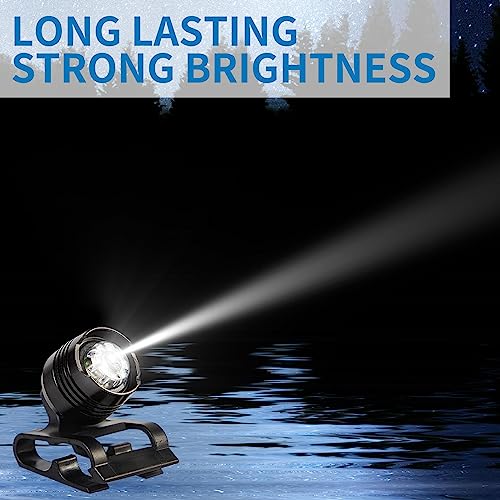 LED Clogs Shoes Light 2 Pcs,for Headlights for Croc 72 Hours in The Dark,for Dog Walking,Handy Camping,Night Running Gifts,Christmas Gifts(New Black) - color: New Black