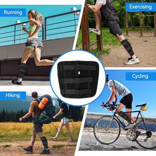 Calf Fixed Stabilizer, Comfortable Calf Support Strap Splint Tibia and Fibula Protector Shank Fracture Fixation Strap for Men and Women(M) - size: M