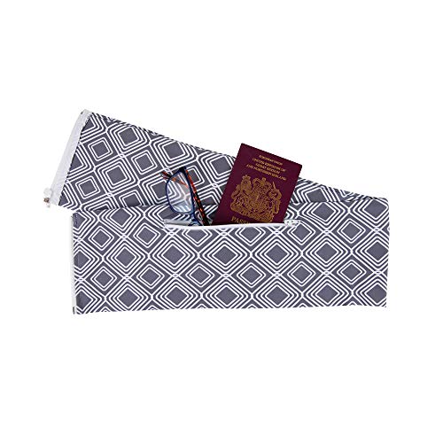 Fusion Belts Running Belt for Women & Men - Patented Side Zipper On Design - color: Grey Diamonds, size: XL/2X