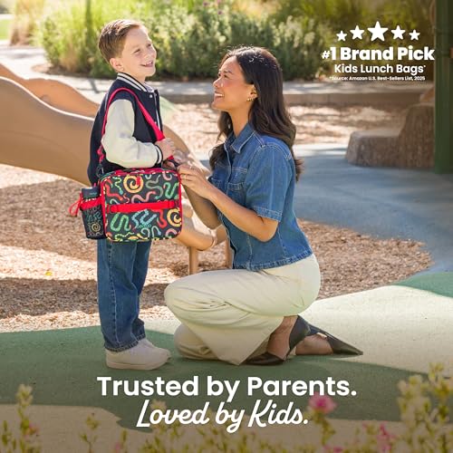 Bentgo Kids Prints Double-Insulated Reusable Lunch Bag - color: Sssnakes