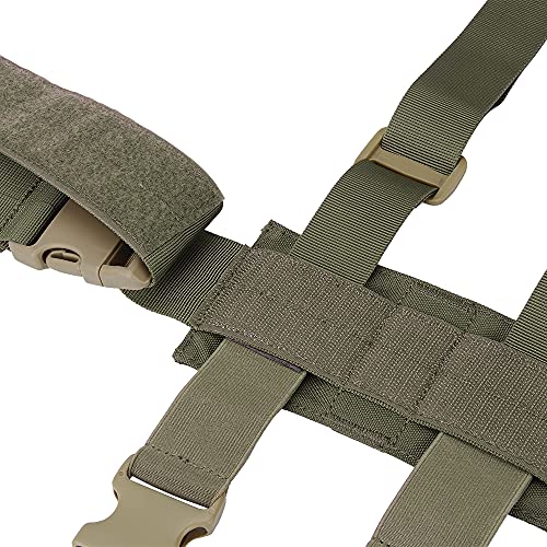 EXCELLENT ELITE SPANKER Tactical Drop Leg Holster Adjustable Drop Leg Platform Molle Module Universal Bag for Left/Right Leg - color: Ranger Green